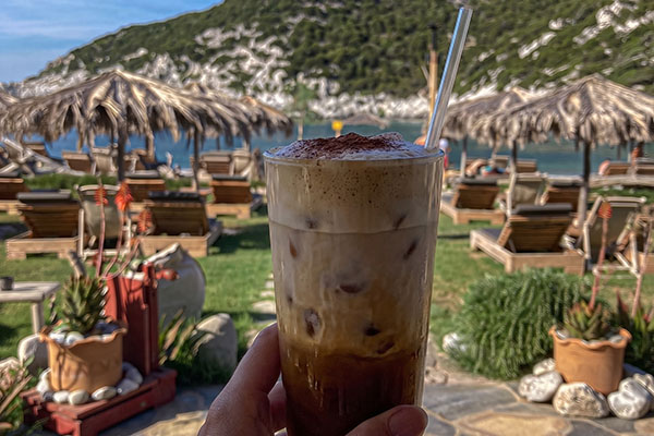 A view of Glysteri Beach Bar snacks